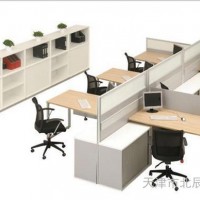 直销 公司简约办公桌 4人组合工作位 办公屏风 职员办公桌