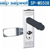 MS508信息箱基业门锁具 锌合金动力柜锁 黑色平面锁 钥匙锁